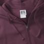 Russell Authentic Sweat capuche zippé femme burgundy