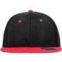 Result Bronx Original Flat Peak Snapback Dual Colour Cap black/red