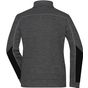 James&Nicholson Ladies´ Structure Fleece Jacket black_melange/black/silver