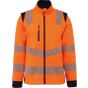 WK Designed To Work Veste softshell de sécurité recyclée avec manches détachables unisexe hi_viz_orange/navy