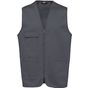 WK Designed To Work Gilet polycoton multipoches unisexe convoy_grey