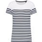 Kariban T-shirt marin col rond Bio femme white/navy_stripe