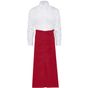 SG Accessories - Bistro Berlin Long Bistro Apron with Vent and Pocket red