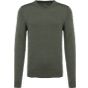 Kariban Pull col V homme green_marble_heather
