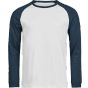 Tee Jays Unlabeled Baseball Tee white/ink