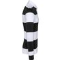 kariban Polo rayé manches longues unisexe black/white_stripes