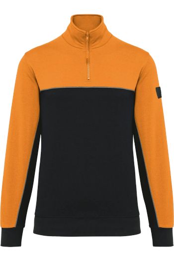 Image produit Sweat-shirt écoresponsable col zippé unisexe