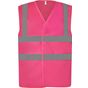 Yoko Gilet haute visibilité à maille ajourée recyclée pink