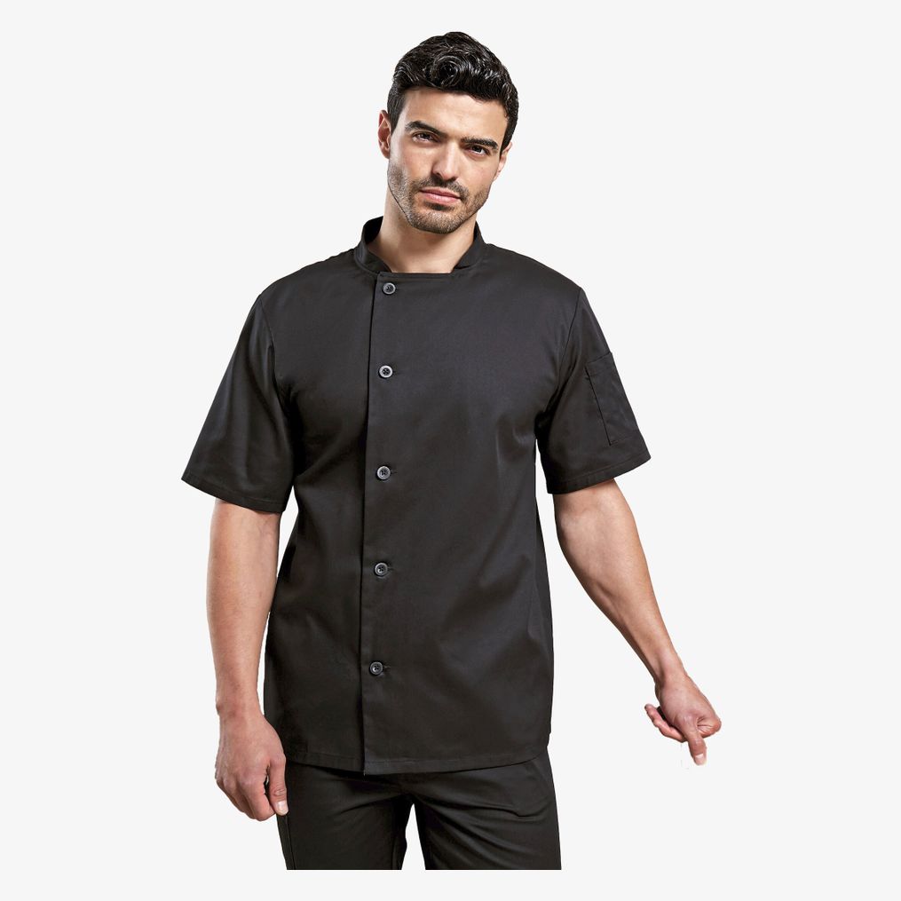 Veste de cuisinier à manches courtes 