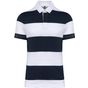 Kariban Polo rayé manches courtes unisexe navy/white_stripes