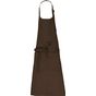 Kariban Tablier avec poche en coton Bio chocolate