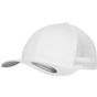 flexfit Mesh Cotton Twill Trucker Cap white
