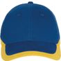 K-up Racing - casquette bicolore 6 panneaux royal_blue/yellow