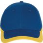 k-up Racing - casquette bicolore 6 panneaux royal_blue/yellow