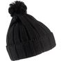 k-up Bonnet à pompon avec revers black/black