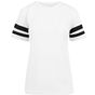 Build Your Brand Ladies Mesh Stripe white/black