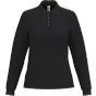 iDeal Basic Brand Polo piqué LSL femme 200 ideal_black