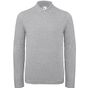 B&C Collection ID.001 LSL Polo heather_grey