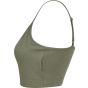SF Clothing Women´s sustainable fashion cropped cami top khaki