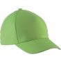 K-up Casquette enfant en coton - 5 panneaux lime
