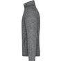 James&Nicholson Men´s Fleece Jacket grey_melange/anthracite