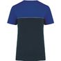 WK Designed To Work T-shirt bicolore écoresponsable manches courtes unisexe navy/royal_blue