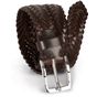 K-up Ceinture tressée en cuir dark_brown