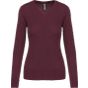 Kariban Pull col V femme wine