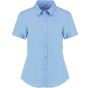 Kustom Kit Poplin Shirt Short Sleeve Light blue