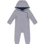 kariban Grenouillère bébé avec capuche oxford_grey/navy