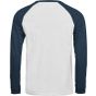 Tee Jays Unlabeled Baseball Tee white/ink